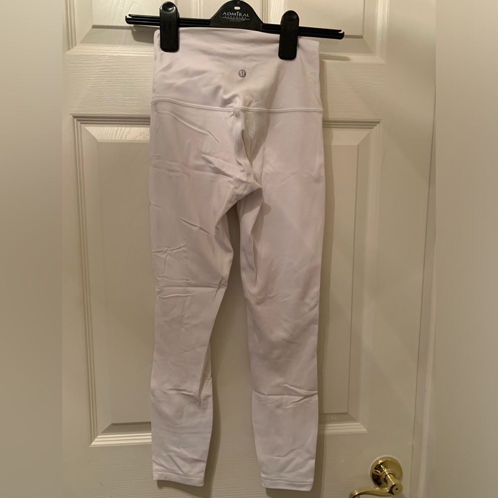 White Lululemon Align leggings (double lined), worn once